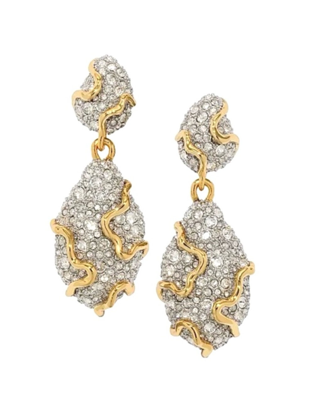 ALEXIS BITTAR Solanales Crystal Pebble Double Drop Earrings Geode MY21